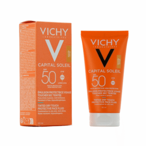 Vichy Capital Soleil Tinted Dry Touch Emulsion). 