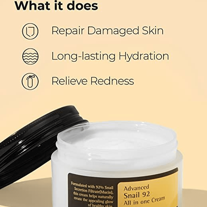 كريم الحلزون 92 المطور الكل في واحد من كوسركس 100جم