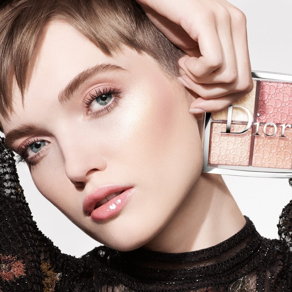 ديور باليت اضاءة وجه اربع لون هايلايت - 004 روزي قولد